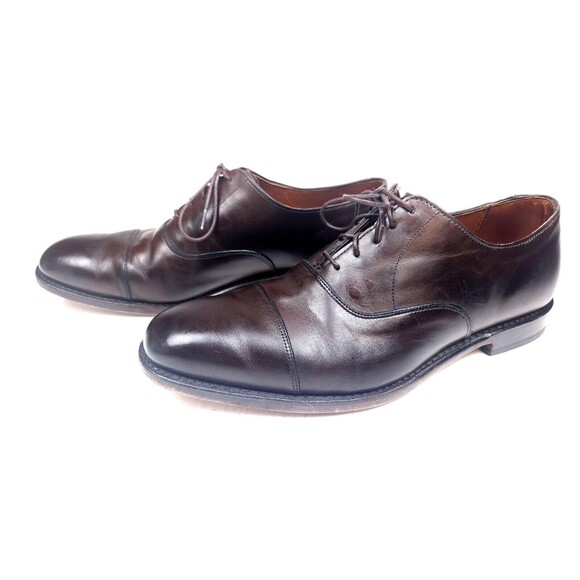 Allen Edmonds Exchange Place Brown Cap Toe Size 11 D Oxford Dress Shoes main image 9